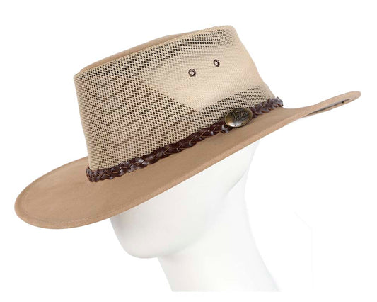 Beige Sand Australian Suede Leather Cooler Jacaru Hat