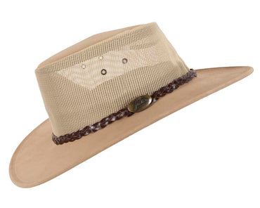 Beige Sand Australian Suede Leather Cooler Jacaru Hat