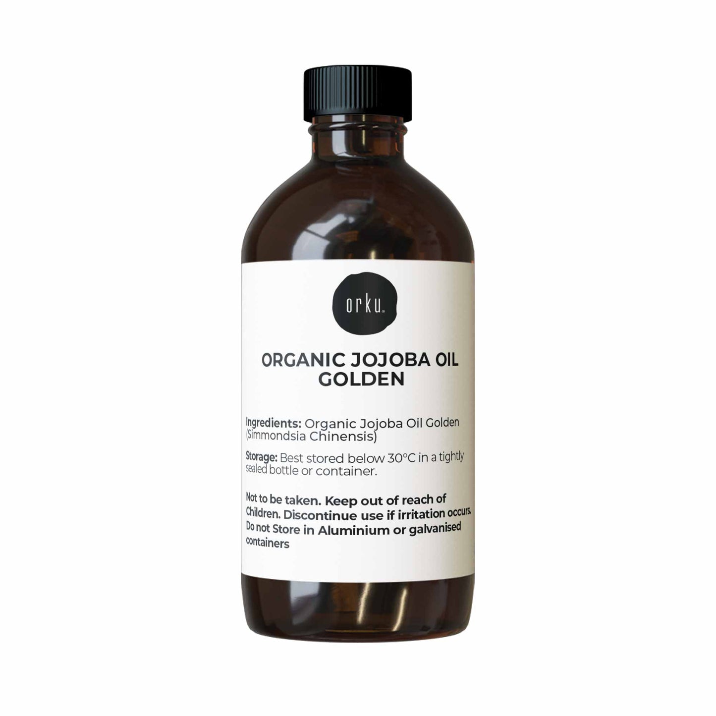 250ml Organic Jojoba Oil - Golden Pure Cold Pressed Seed For Hair Skin Nails