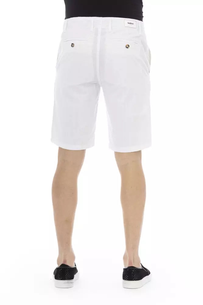 Baldinini Trend White Cotton Men Bermuda Short