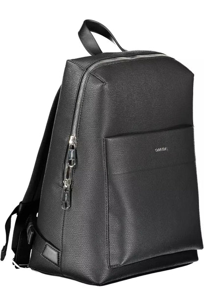 Calvin Klein Black Polyester Men Backpack