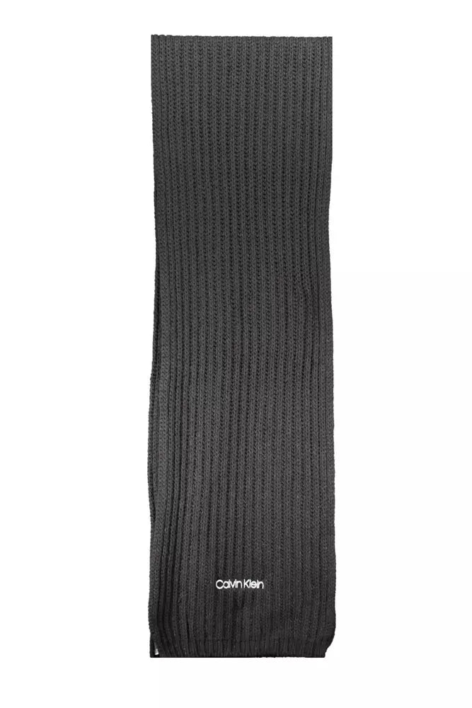 Calvin Klein Black Cotton Women Scarf