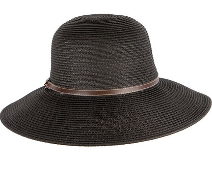 Black summer sun beach hat