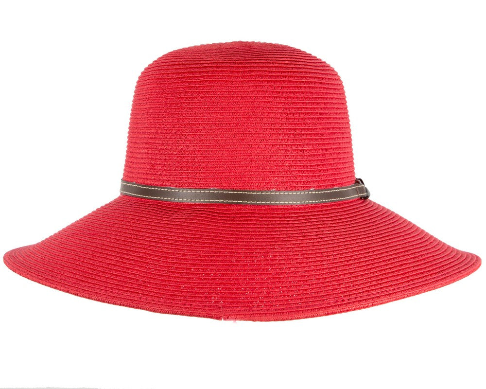 Red summer sun beach hat