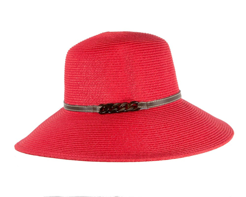 Red summer sun beach hat