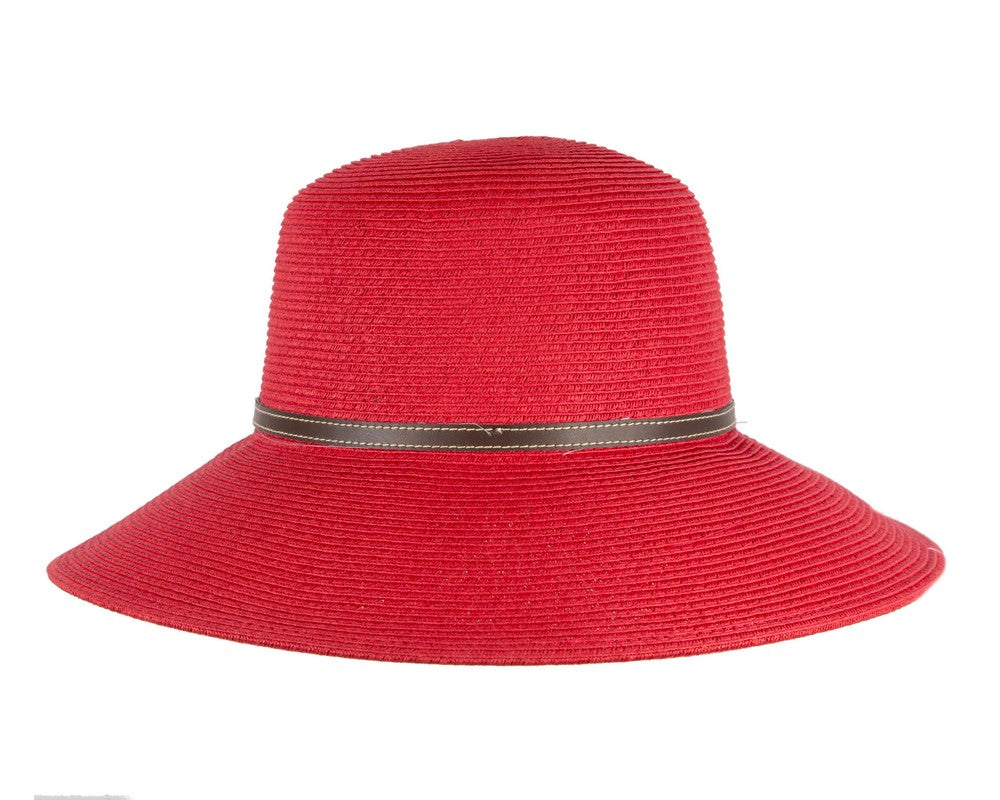 Red summer sun beach hat