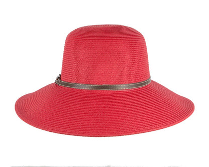 Red summer sun beach hat