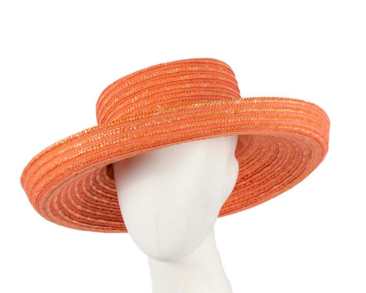 Orange Betmar casual summer beach hat