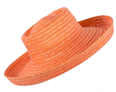 Orange Betmar casual summer beach hat