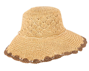 Soft wide brim ladies summer casual beach hat CS017NT