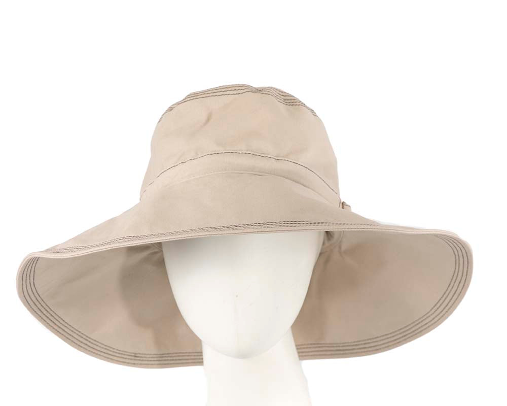 Beige ladies summer hat Cancer Council UPF50+