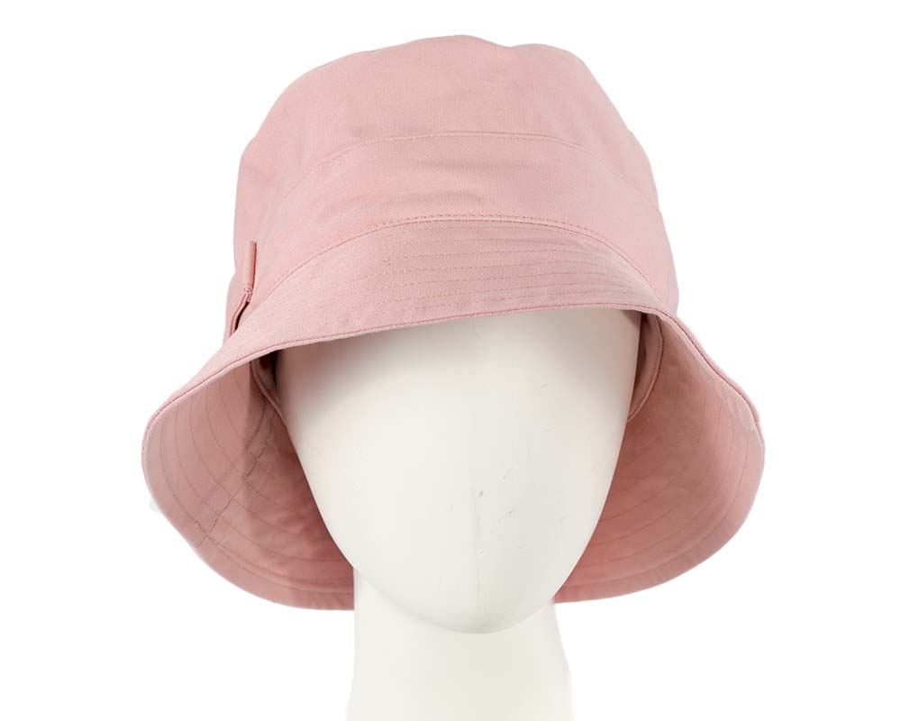 Pink ladies bucket summer beach hat with buckle