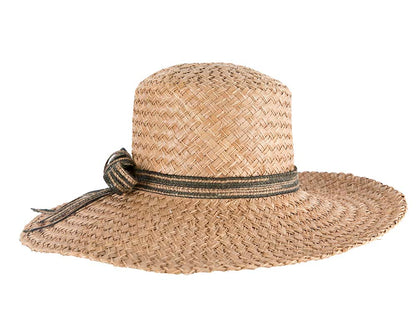 Wide brim straw summer hat