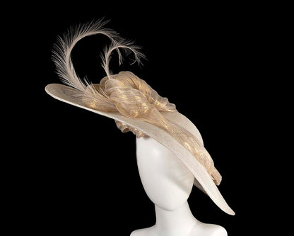 Exclusive large sinamay hat by Cupids Millinery