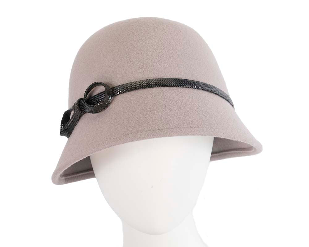 Grey felt bucket hat by Max Alexander