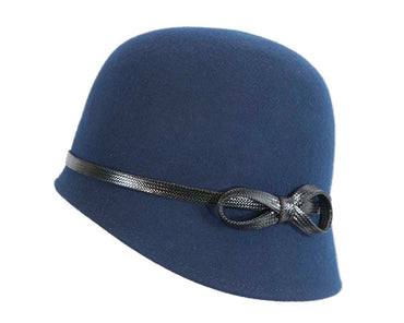 Navy felt bucket hat by Max Alexander