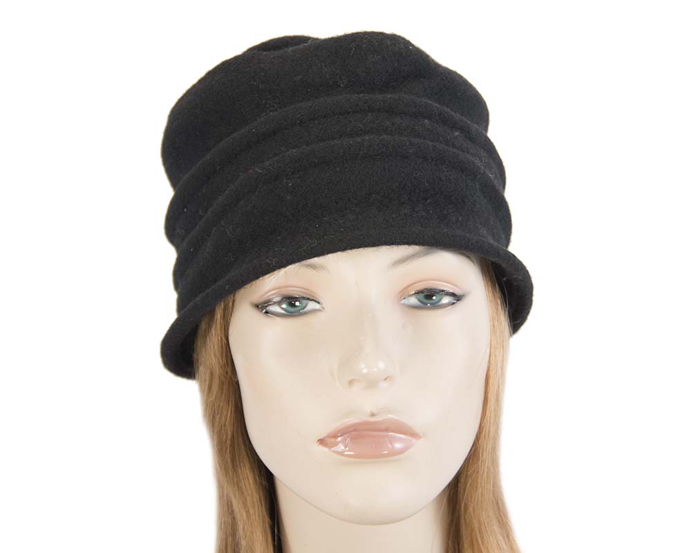 Warm black winter bucket hat by Max Alexander