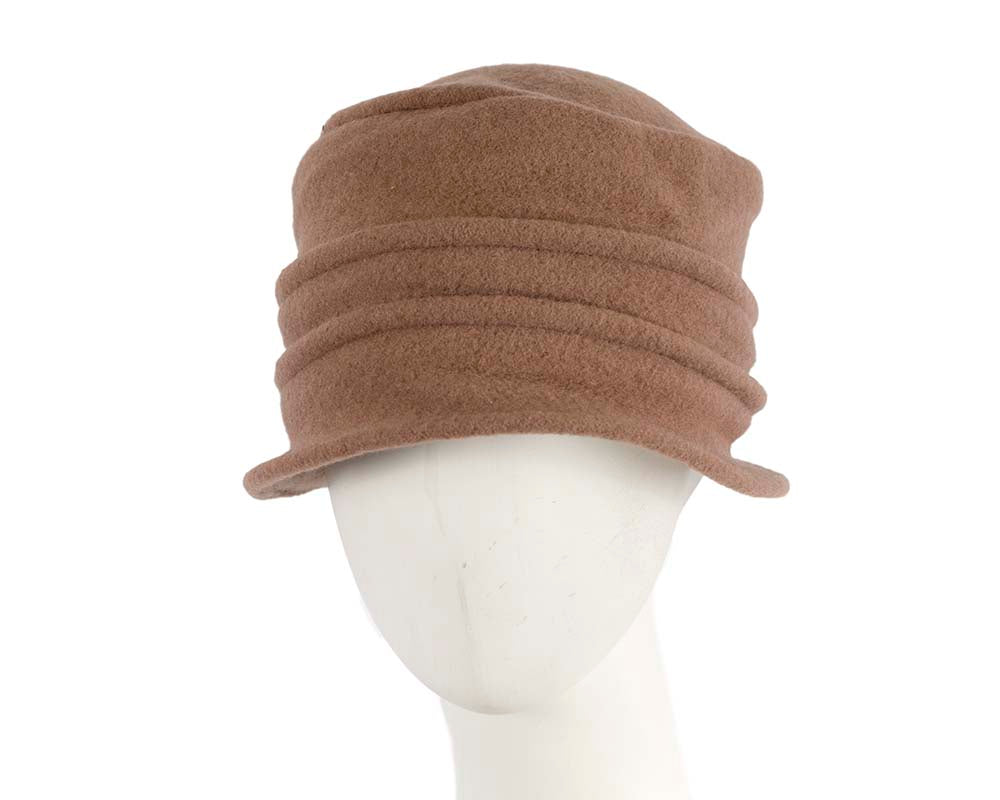 Warm coffee winter bucket hat by Max Alexander