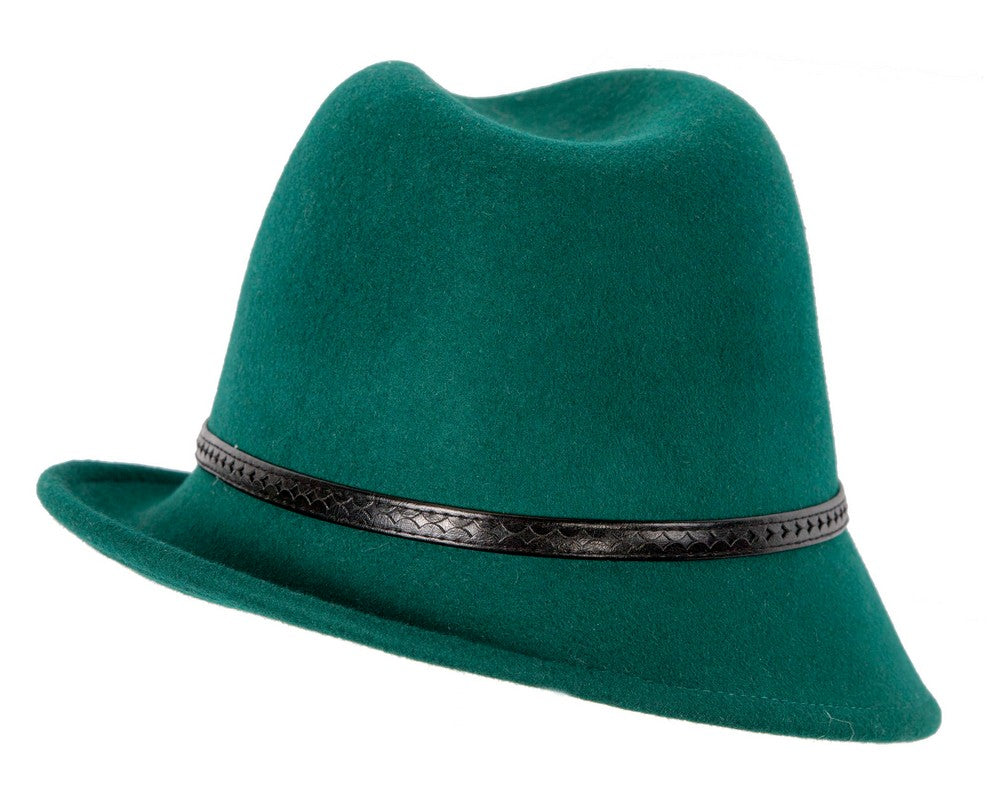 Green felt trilby hat by Max Alexander J402