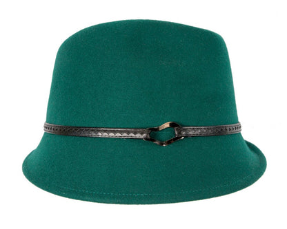 Green felt trilby hat by Max Alexander J402