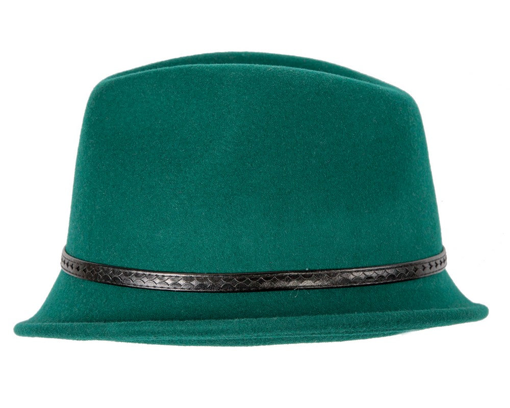 Green felt trilby hat by Max Alexander J402