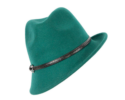 Green felt trilby hat by Max Alexander J402