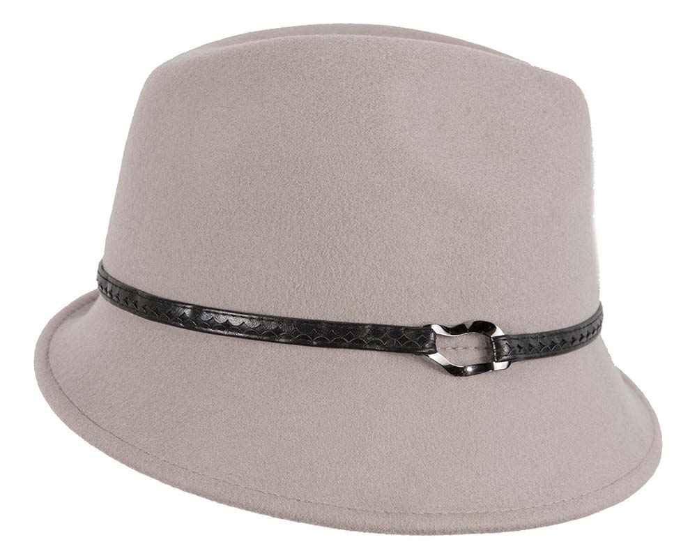 Grey felt trilby hat by Max Alexander J402