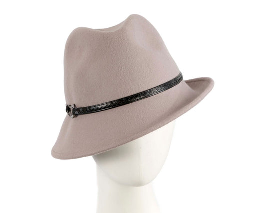 Grey felt trilby hat by Max Alexander J402