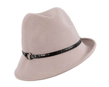 Grey felt trilby hat by Max Alexander J402