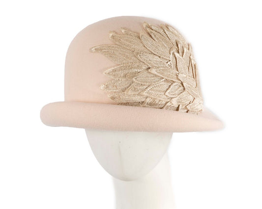 Beige winter fashion hat by Max Alexander