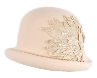 Beige winter fashion hat by Max Alexander