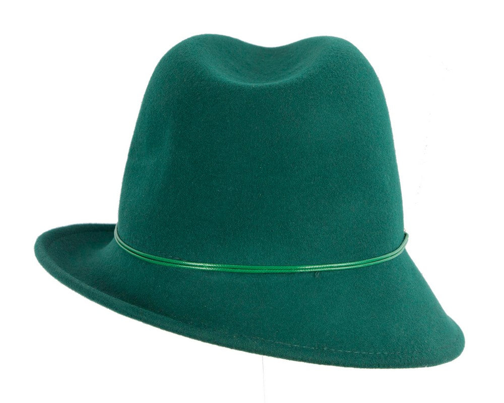 Green felt trilby hat by Max Alexander J436