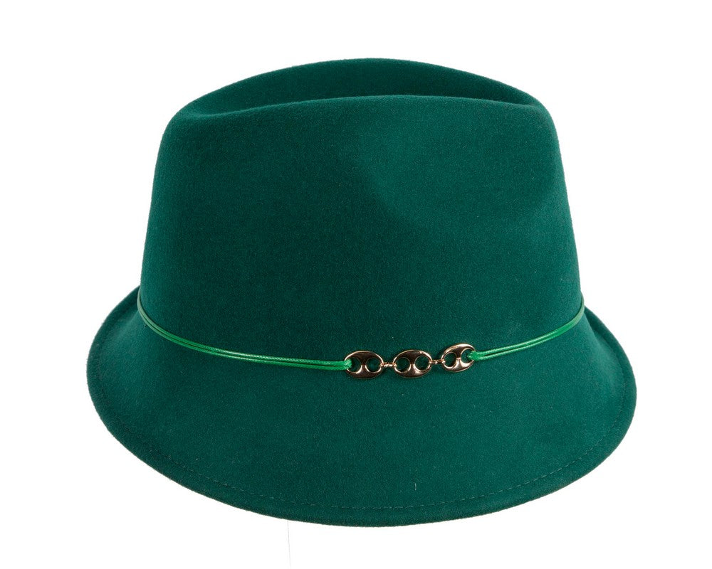 Green felt trilby hat by Max Alexander J436