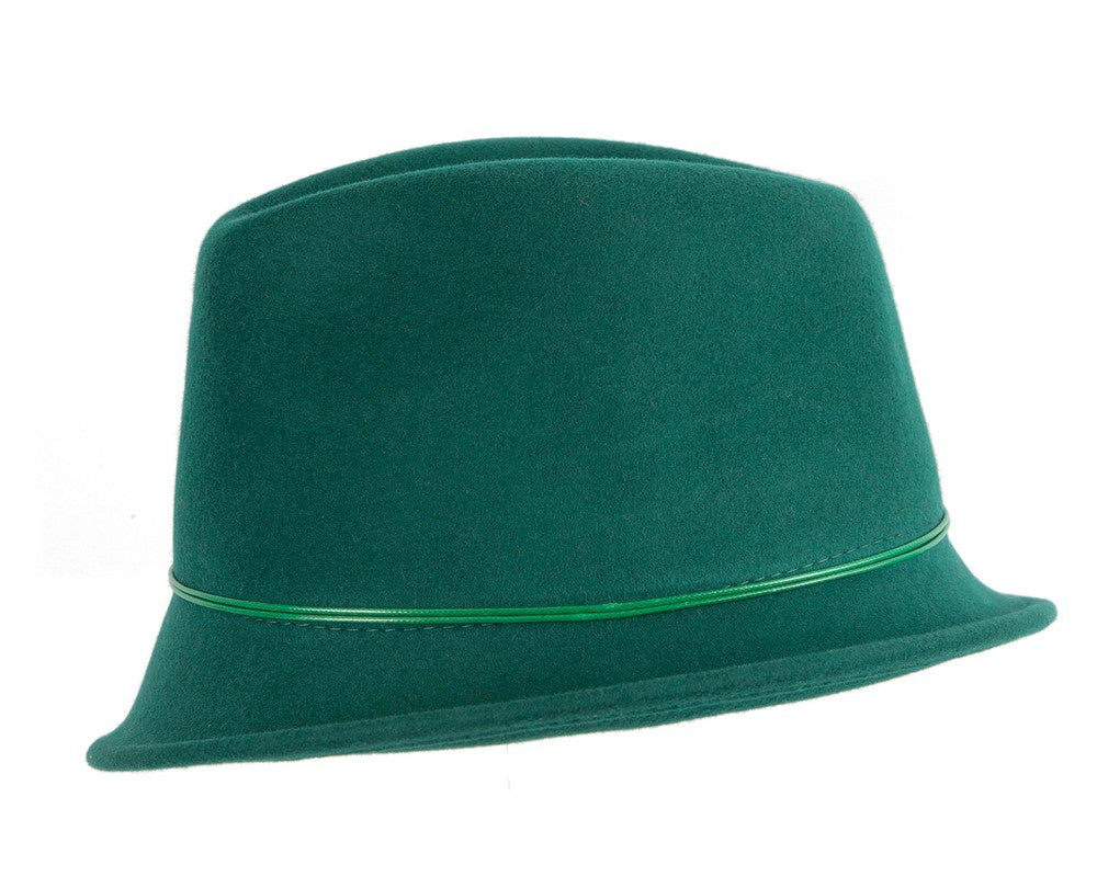 Green felt trilby hat by Max Alexander J436