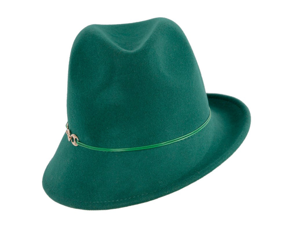 Green felt trilby hat by Max Alexander J436