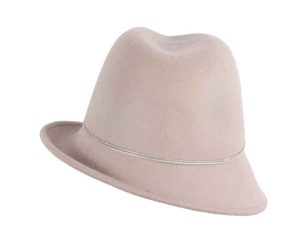 Grey felt trilby hat by Max Alexander J436