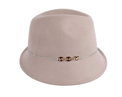 Grey felt trilby hat by Max Alexander J436