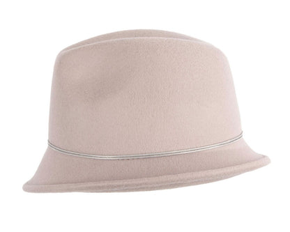 Grey felt trilby hat by Max Alexander J436