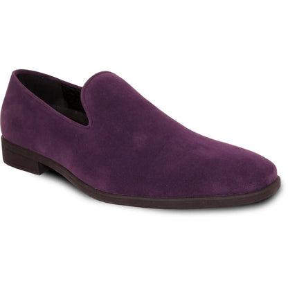 "Chelsea" Purple Suede Tuxedo Shoes