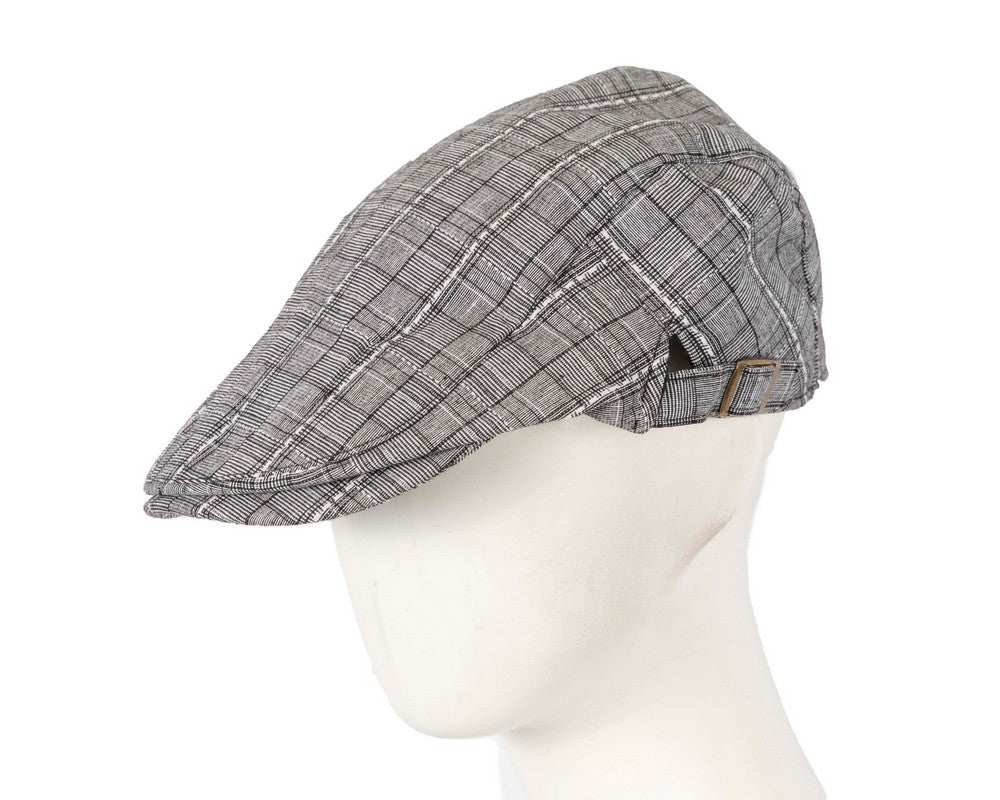 Beige grey flat cap by Max Alexander