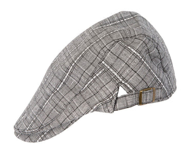 Beige grey flat cap by Max Alexander