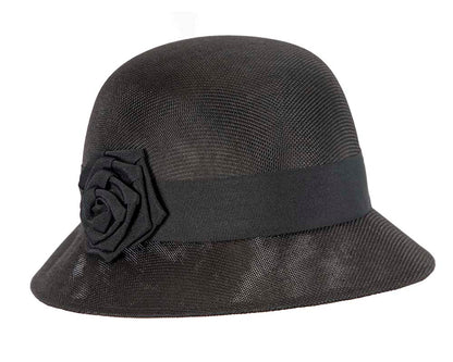 Black cloche hat by Max Alexander MA732