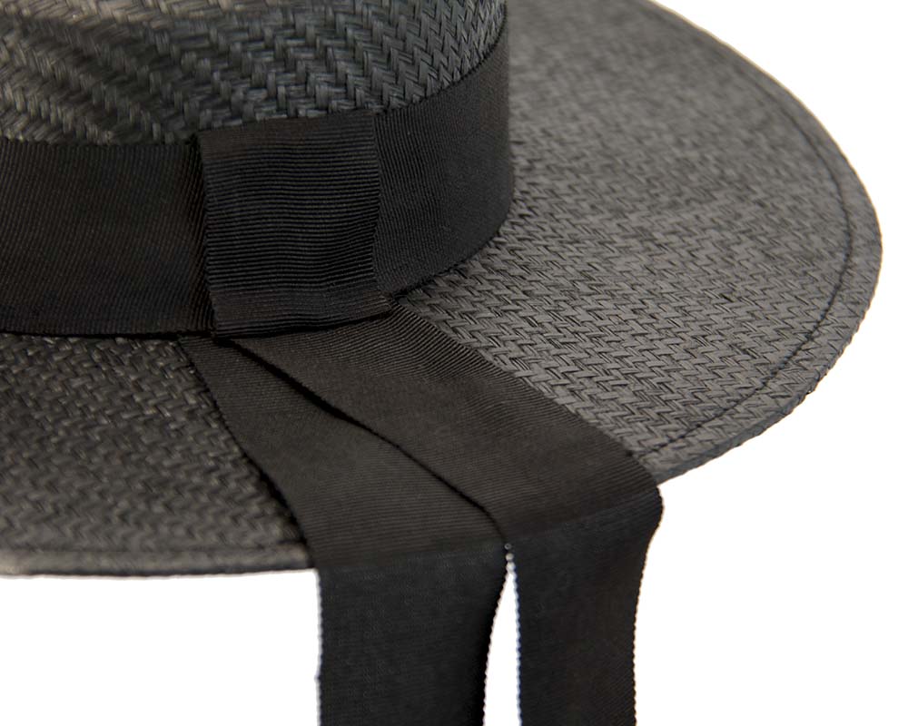 Black boater hat by Max Alexander MA800