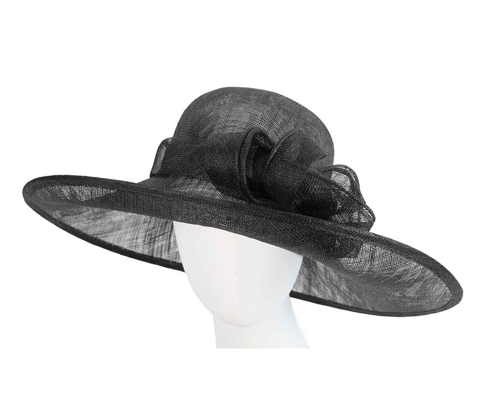 Large black racing hat by Max Alexander