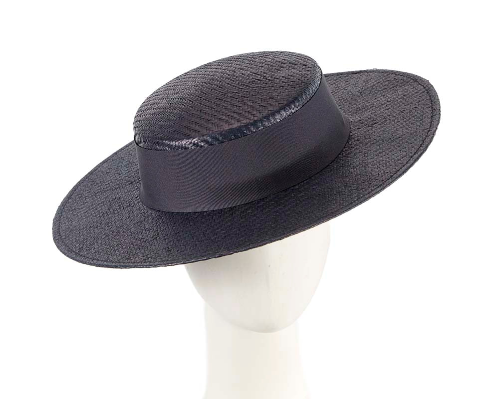 Navy boater hat by Max Alexander