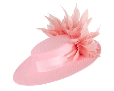 Pink boater hat by Max Alexander MA902