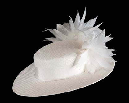 White boater hat by Max Alexander