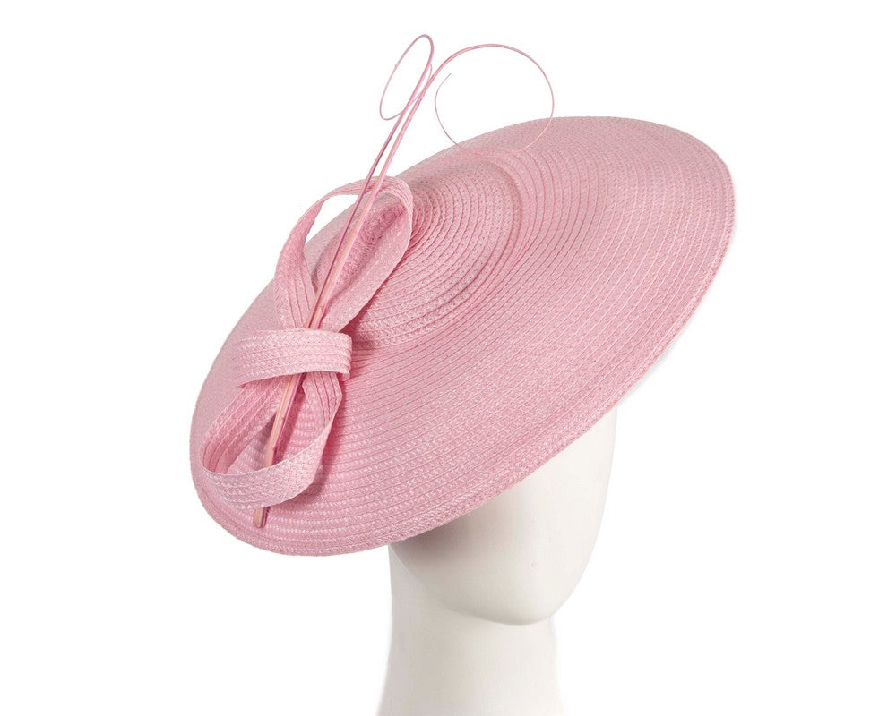 Pink "saucer" fascinator hat by Max Alexander