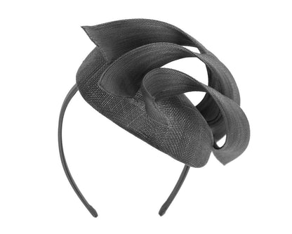 Bespoke black pillbox fascinator by Fillies Collection