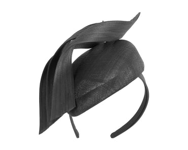 Bespoke black pillbox fascinator by Fillies Collection